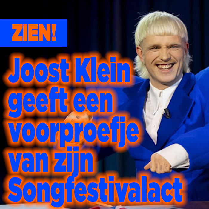 ZIEN! Joost Klein geeft voorproefje Songfestivalact