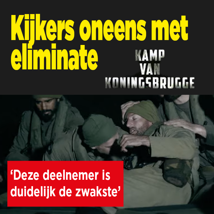 Kijkers Kamp Van Koningsbrugge oneens met eliminatie