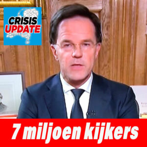 7 miljoen Nederlanders keken naar crisistoespraak Rutte