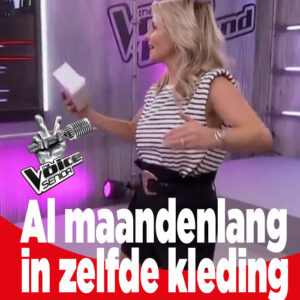 Chantal Janzen draagt al maanden hetzelfde rokje bij The Voice