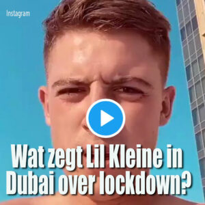 Wat zegt Lil Kleine nou in een zwembad in Dubai over de lockdown?