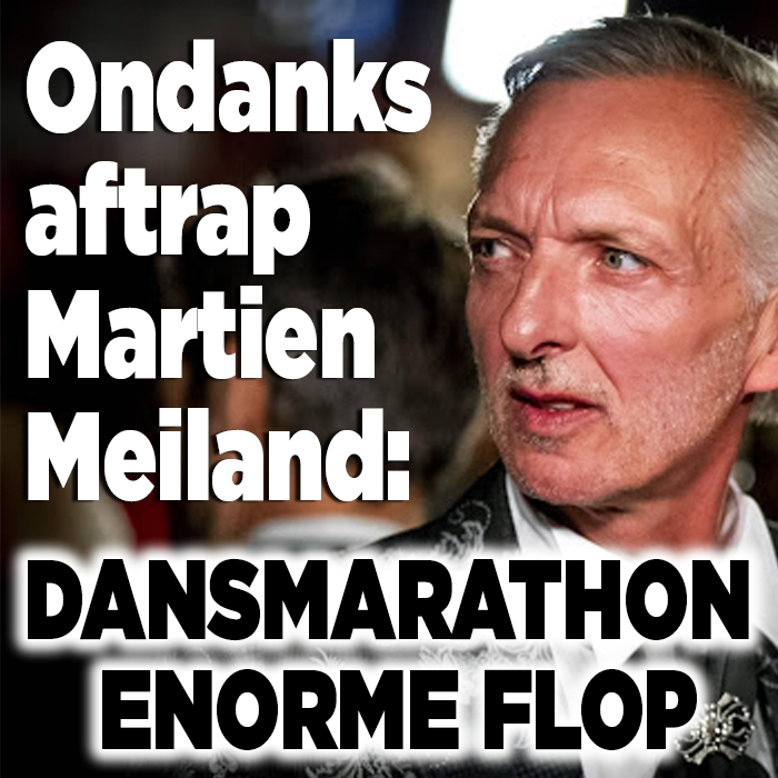 Ondanks aftrap Martien Meiland: Dansmarathon enorme flop