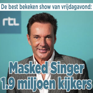 Bijna 2 miljoen kijkers voor Masked Singer!