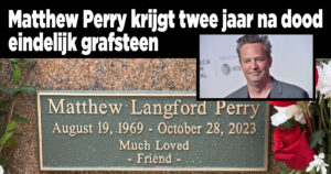 Matthew Perry krijgt twee jaar na dood eindelijk grafsteen