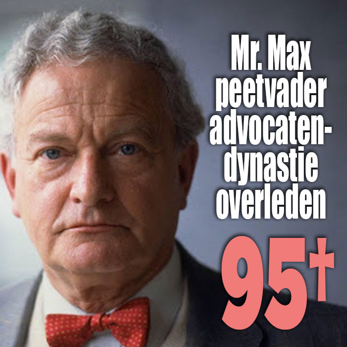 Mr Max is overleden op 95-jarige leeftijd.
