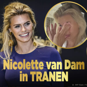 Nicolette van Dam in tranen