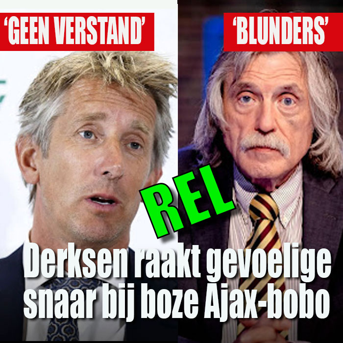 Rel tussen Van der Star en Derksen|Ajax-directeur Edwin van der Sar krijgt er van langs.