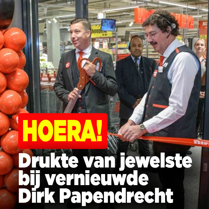 Drukte van jewelste bij vernieuwde Dirk Papendrecht.