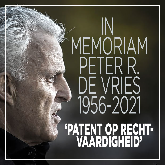 Peter R de Vries overleden