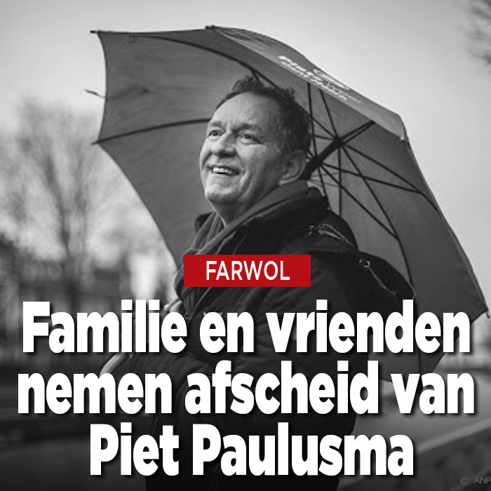 Familie en vrienden nemen afscheid van Piet Paulusma