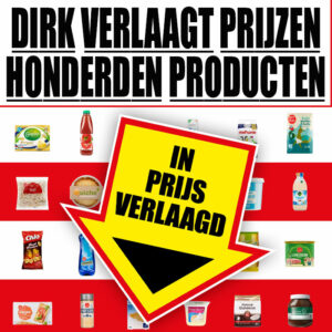 Dirk kondigt prijsverlaging aan voor honderden producten plús prijsplafond!