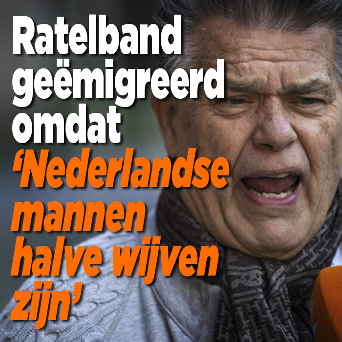 Emile Ratelband geëmigreerd omdat &#8216;Nederlandse mannen halve wijven zijn&#8217;