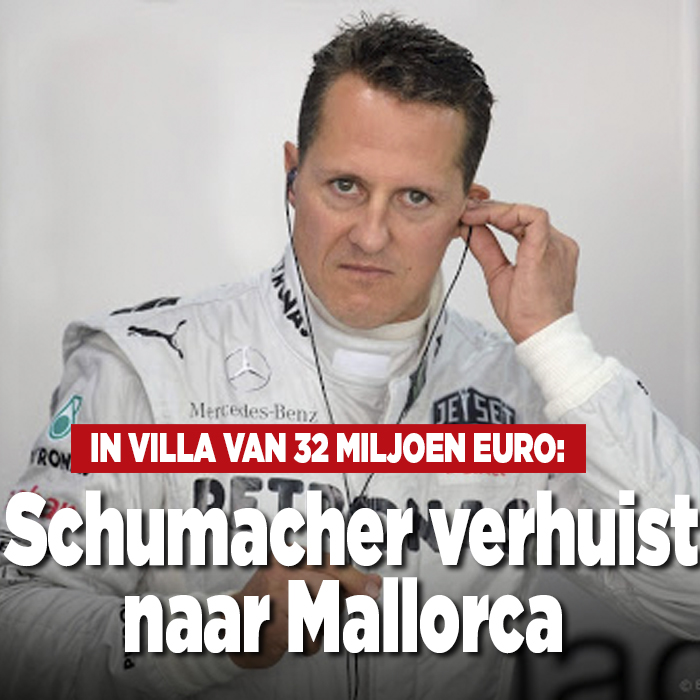 Michael Schumacher verhuist naar Mallorca in villa van 32 miljoen euro
