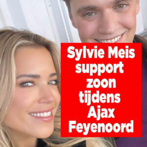 Sylvie Meis support zoon tijdens wedstrijd Ajax Feyenoord: &#8216;Trotse moeder&#8217;
