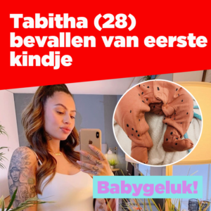 Zangeres Tabitha (28) bevallen van eerste kindje