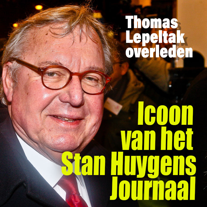 Chroniqueur Thomas Lepeltak icoon van de societyjournalistiek