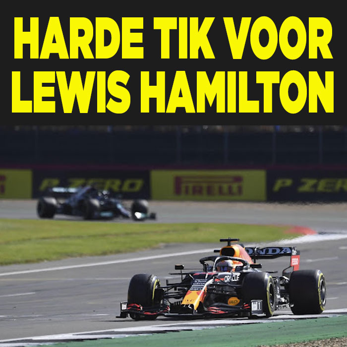 Tik voor Lewis Hamilton