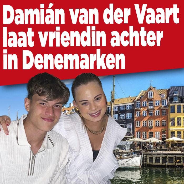 Damián van der Vaart laat vriendin achter in Denemarken