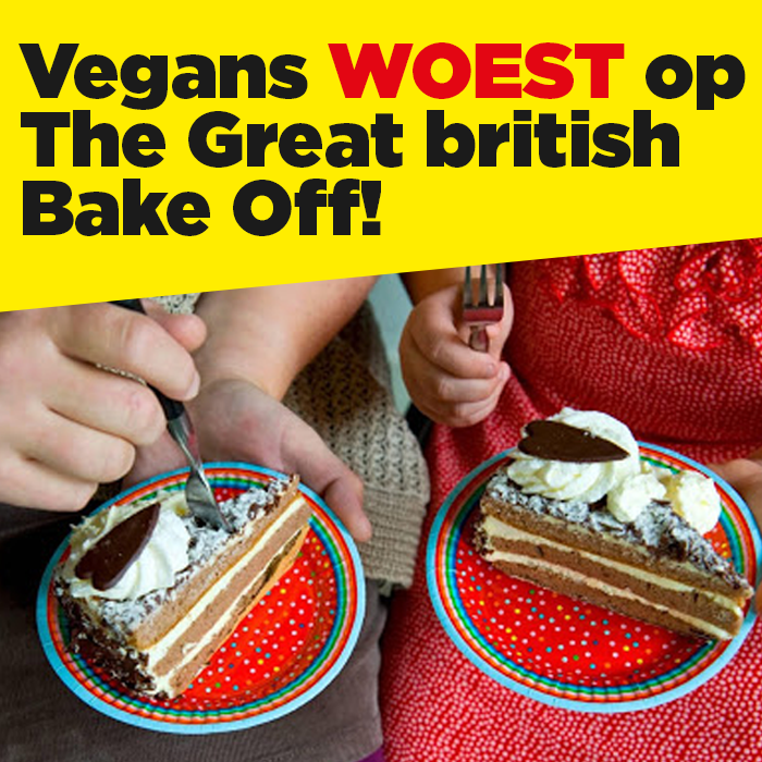 Vegans woest op The Great British Bake Off