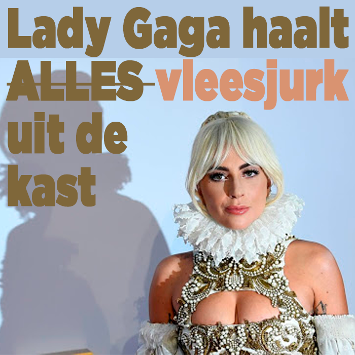 Lady Gaga haalt vleesjurk uit de kast