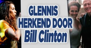 Glennis loop Bill Clinton tegen het lijf