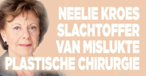 Neelie Kroes kan haar ogen niet meer sluiten door operatie