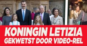 Koningin Letizia &#8216;gekwetst&#8217; door videofragment