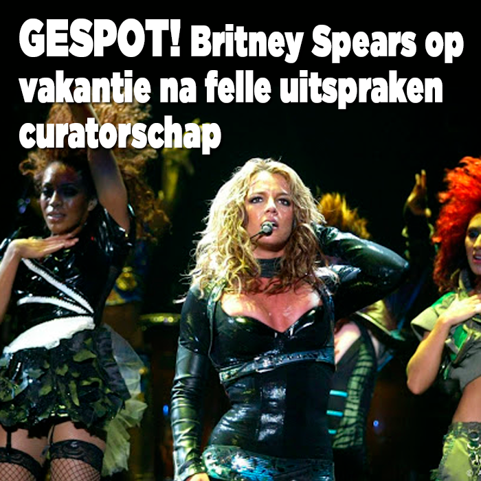 GESPOT! Britney Spears geniet van vakantie na felle uitspraken curatorschap