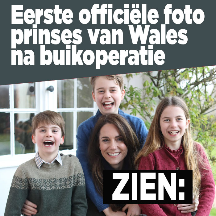 ZIEN: Eerste officiële foto van prinses van Wales na buikoperatie